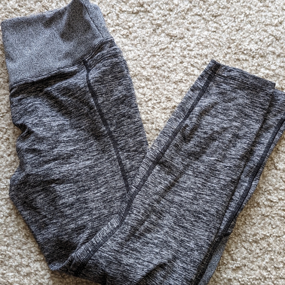 Victoria's Secret Pink Cozy Lined Yoga Leggings Charcoal Grey - Medium